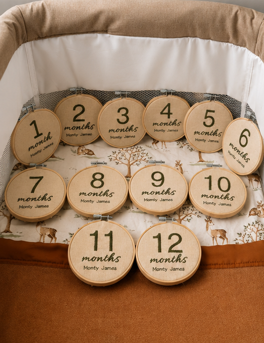 Personalised Milestone Hoop: 1-12 months